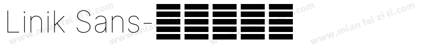 Linik Sans字体转换